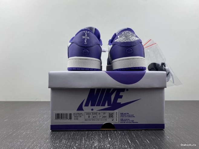 One Kick 1 JORDAN TRAVIS CUSTOM OFF-WHITE X DM7890-386 AIR SCOTT X 0725